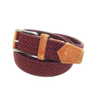 編みベルト ウーブンベルト ワンポイント スエード 100/38 赤 レッド /MN5 GY11