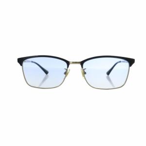 サングラス 眼鏡 めがね スクエア グラデーション カラーレンズ ロゴ 度入り 5417-145 ゴールド色