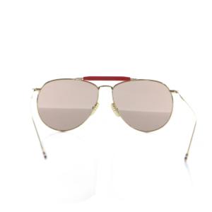 THOM BROWNE サングラス ティアドロップ ミラーレンズ TB-015-LTD-GLD-62