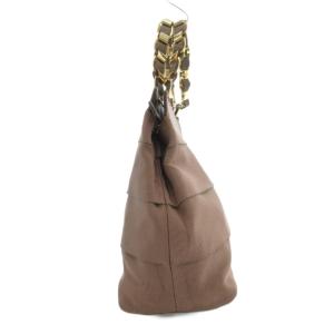 Salvatore Ferragamo ヴァラ チェーン ハンドバッグ ブラウン系 AU-21 /UO