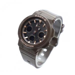 CASIO ベビージー BABY-G 腕時計 ウォッチ ソーラー カレンダー付き ロゴ アナデジ 茶 ブラウン BGA-2510