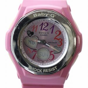 ベビージー Baby-G 腕時計 ウォッチ クォーツ アナデジ カレンダー付き ロゴ ピンク BGA-101