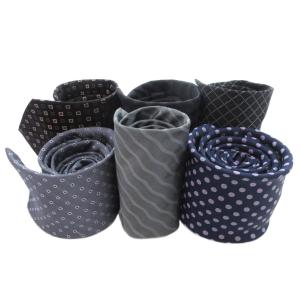 ネクタイ 6本セット まとめ 絹 シルク 総柄 マルチカラー /JS GY18