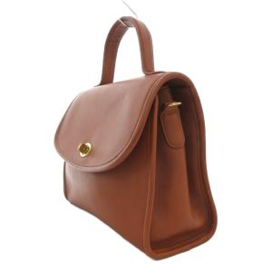 COACH オールドコーチ ヴィンテージ 9977 USA製 ハンドバッグ レザー ターンロック 本革 茶 ブラウン