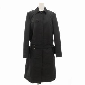 サンフレール期 トレンチコート ロング ベルト付 比翼 裏キルティング S グレー NSP45A35 /GVGY18