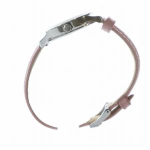 FURLA 腕時計 ウォッチ クォーツ ピンク文字盤 ロゴ レザーベルト シルバー色 44749-4251124504