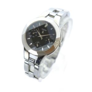 SEIKO ルキア lk 腕時計 ウォッチ クォーツ カットガラス クロノグラフ 黒文字盤 シルバー色 5Y89-0A70