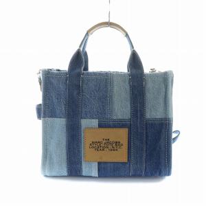 MARC JACOBS ザ デニム トート バッグ ミディアム ショルダーバッグ 2WAY ハンド デニム ロゴ 青 ブルー H017M06FA21
