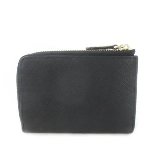 PAUL SMITH 二つ折り財布 ウォレット 小銭入れあり レザー 革 ロゴ マルチボーダー 黒 ブラック /CK27 GY18