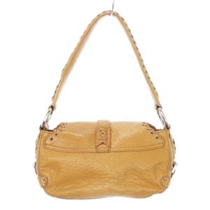 DKNY ハンドバッグ ワンハンドル レザー ベルトデザイン レースアップ ロゴ チャーム 茶 ブラウン /MN6