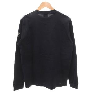 SINA COVA SINACOVA タグ付き Tシャツ 長袖 ロンT モックネック ロゴ刺繍 引き揃え天竺素材 プリント L 紺 ネイビー