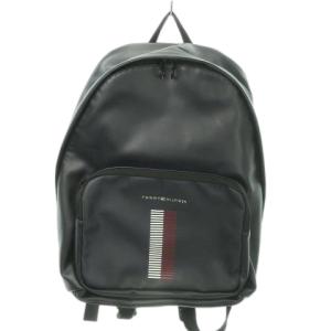 リュックサック バックパック レザー ロゴ 紺 ネイビー /AO4 GY18