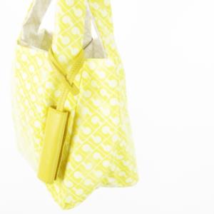 GHERARDINI ハンドバッグ リバーシブル ソフティ ロゴ 黄 イエロー ライトグレー /CK16 GY18