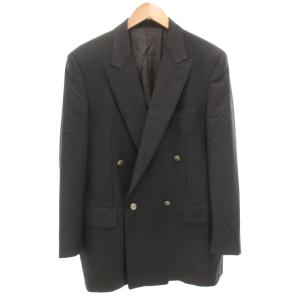 テーラードジャケット ブレザー ダブル 4B サイドベンツ ピークドラペル シャードホース ウール AB6