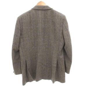 BURBERRY LONDON テーラードジャケット ブレザー シングル 2B サイドベンツ チェック ノッチドラペル カシミア AB5