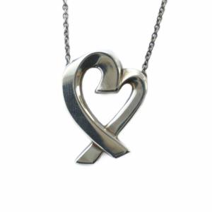 ラビングハート ネックレス アクセサリー ペンダント ロゴ Silver925 シルバー色 GY11 /MQ