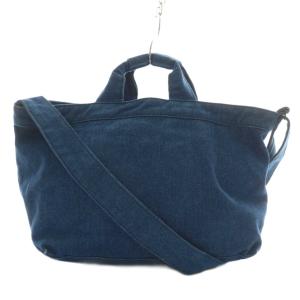 HUNTING WORLD トートバッグ ハンド ショルダー 2WAY デニム キャンバス ロゴ インディゴ 紺 ネイビー /XZ