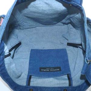 HUNTING WORLD トートバッグ ハンド ショルダー 2WAY デニム キャンバス ロゴ インディゴ 紺 ネイビー /XZ