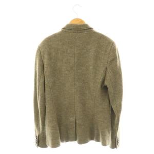 RALPH LAUREN 90s ヴィンテージ テーラードジャケット ウール 総裏地 ロゴ刻印ボタン 12 カーキ /ES GY18