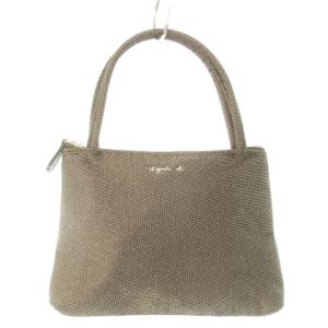 ポーチ キャンバス ジャカード ロゴ刺繍 茶 ブラウン /CK14 GY18