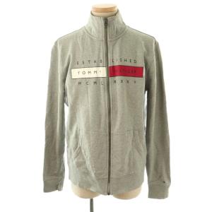 TOMMY HILFIGER セットアップ 上下 スウェット ジャケット ブルゾン パンツ テーパード ロゴ XL グレー /NR GY18