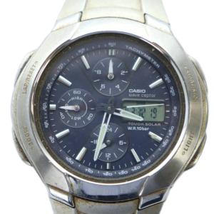 WAVE CEPTOR 腕時計 ウォッチ ソーラー カレンダー付き クロノグラフ ロゴ シルバー色 WVA-500J