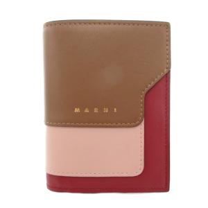 二つ折り財布 ウォレット レザー ロゴ 赤 ボルドー 茶 ブラウン ピンク /FT GY18