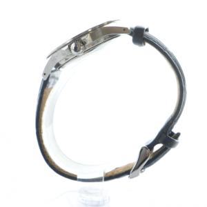 SEIKO 腕時計 ウォッチ ソーラー カレンダー付き 青文字盤 レザーベルト シルバー色 V147-0AV0 GY11