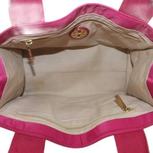 TORY BURCH ハンドバッグ トート エナメル ナイロン オープントップ ロゴ 紫 パープル /XZ GY18