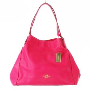 トートバッグ ハンドバッグ レザー 革 ロゴ ターンロック ピンク 33547 /CK22 GY17