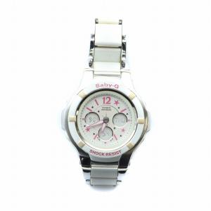 CASIO ベビージー Baby-G 腕時計 ウォッチ クォーツ ロゴ カレンダー付き 白 ホワイト BGA-120C