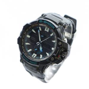CASIO G-SHOCK SKY COCKPIT 腕時計 ウォッチ ソーラー 黒文字盤 カレンダー付き デイト クロノグラフ ロゴ