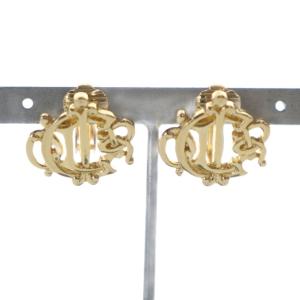 イヤリング アクセサリー 両耳用 ロゴ クリップ式 ゴールド色 GY11 /MQ OH