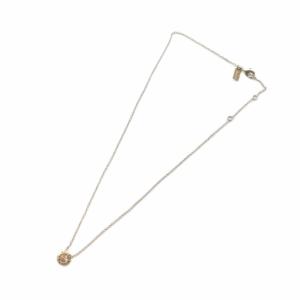 COACH ネックレス アクセサリー ペンダント ワンストーン ロゴ 刻印 ゴールド色 GY11 /MQ