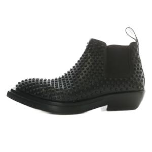 BOTTEGA VENETA チゼル アンクルブーツ サイドゴア スタッズ 43 ブラック