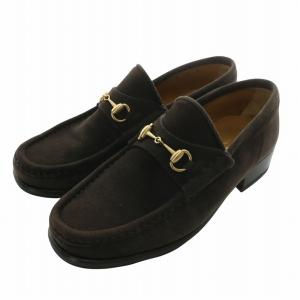 ローファー スエード ラウンドトゥ ホースビット 35 22cm 茶色 ブラウン 100 0255 /XZ