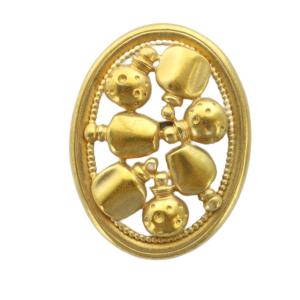 ピンブローチ アクセサリー パフューム 香水瓶 ゴールドカラー 金色 GY11 /MQ