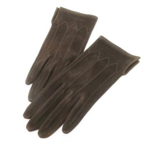 手袋 グローブ スエード 羊革 本革 18cm 茶 ブラウン /MN4 GY18