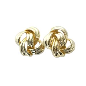 イヤリング アクセサリー 両耳用 ロゴ クリップ式 ゴールド色 GY11 /MQ