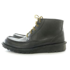 Clarks ワークブーツ 革靴 レザー 皮革 チェック柄 UK 9 G 27.0cm 黒 ブラック 061113292