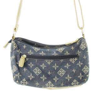 russet Daily russet ショルダーバッグ デニム キャンバス ジャカード レザー 革 ロゴ モノグラム