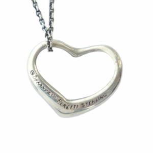 TIFFANY&Co. オープンハート ネックレス アクセサリー ペンダント ロゴ Silver925 シルバー色 GY11 /MQ