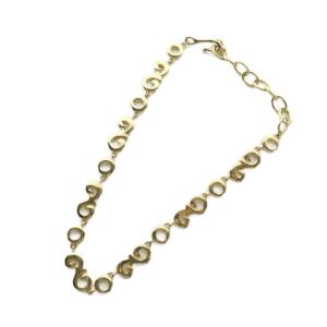 ヴィンテージ ネックレス Gロゴ チェーン アクセサリー ゴールドカラー 金色 GY11 /MQ