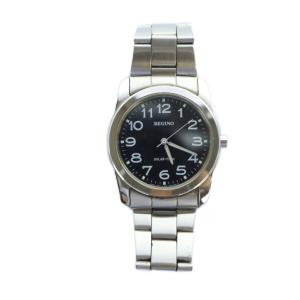 CITIZEN レグノ REGUNO 腕時計 ウォッチ ソーラー ロゴ 黒文字盤シルバー色 E031-S038073 GY18