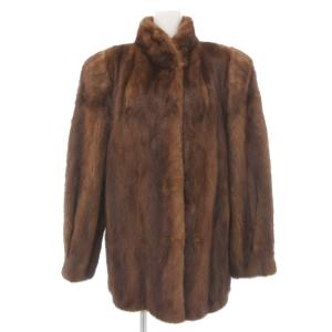 ミンクファー コート ブラウン