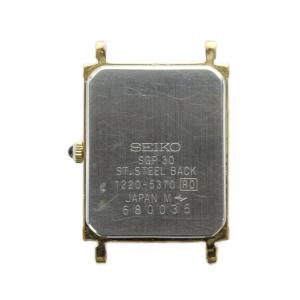 SEIKO ジャンク品 エクセリーヌ Exceline 腕時計 ウォッチ ケースのみ クォーツ スクエア 白文字盤