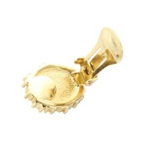 Christian Dior イヤリング クリップ式 アクセサリー 両耳用 ロゴ ラインストーン フェイクパール ゴールド色 GY11