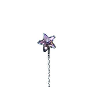 SWAROVSKI ピアス アクセサリー 両耳用 ロゴ クリスタル 星 スター シルバー色 GY18 /MQ