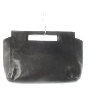 COACH クラッチバッグ ハンドバッグ レザー 革 ロゴ型押し 黒 ブラック /CK25 GY18