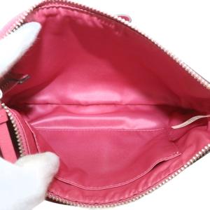 COACH ダルシー ショルダーバッグ ポシェット レザー リボン ロゴ ピンク /XZ GY18